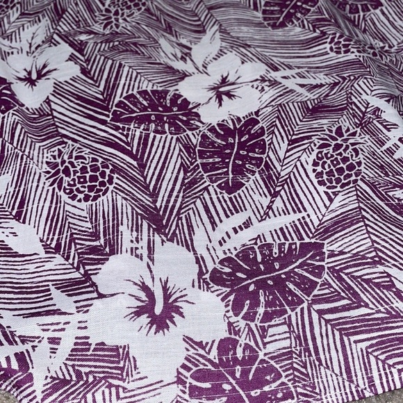 Men’s Van Heusen Air Classic Fit Button Down Cotton Collared Floral Dress Shirt - Picture 9 of 11